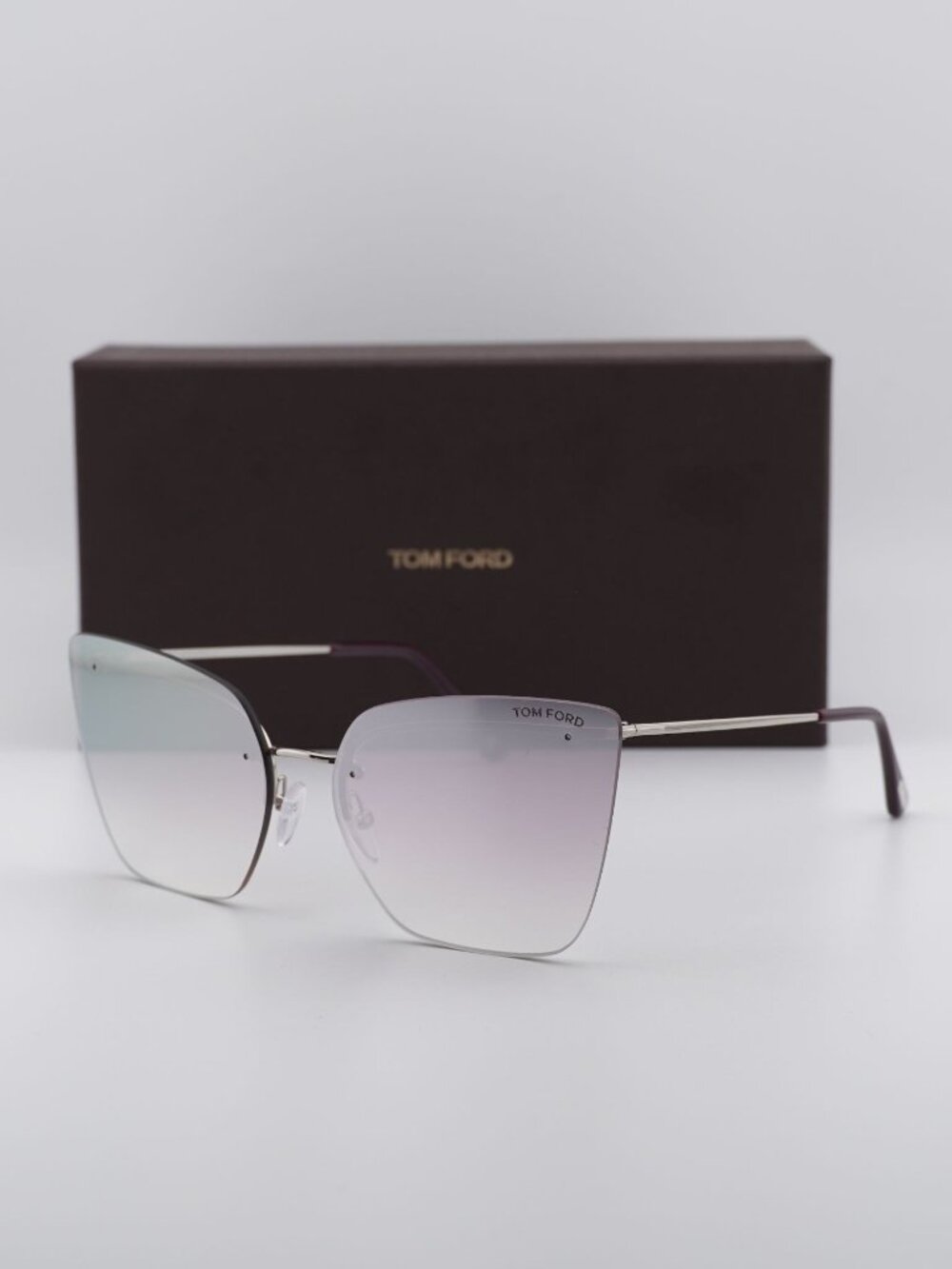 Tom Ford Camilla-02 FT0682 16Z Butterfly Sunglasses - Palladium \ Pink Gradient